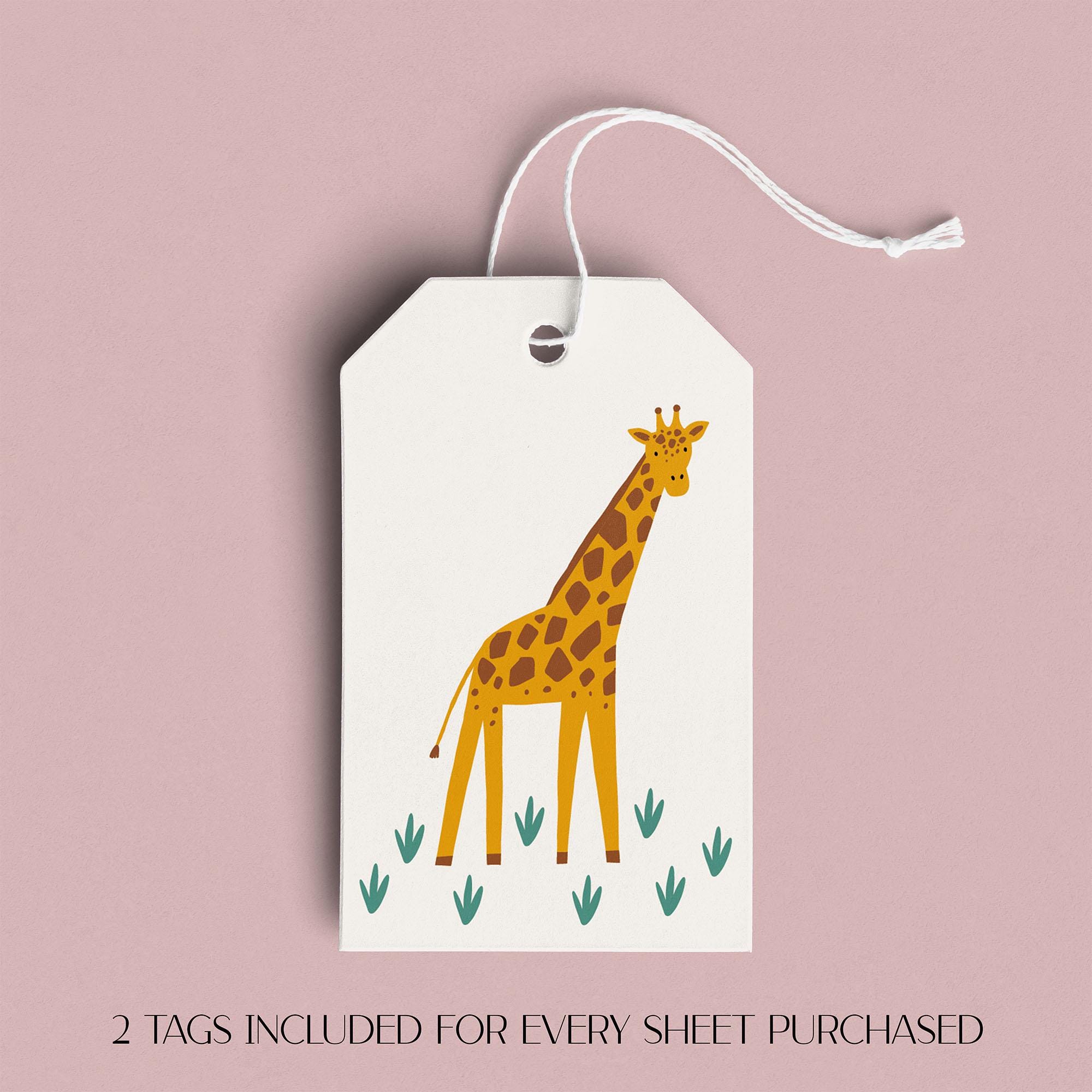 Safari Gift Wrap, Eco Friendly Kids Gift Wrapping Paper, 100% Recyclable, Luxury Sustainable Kraft Birthday.