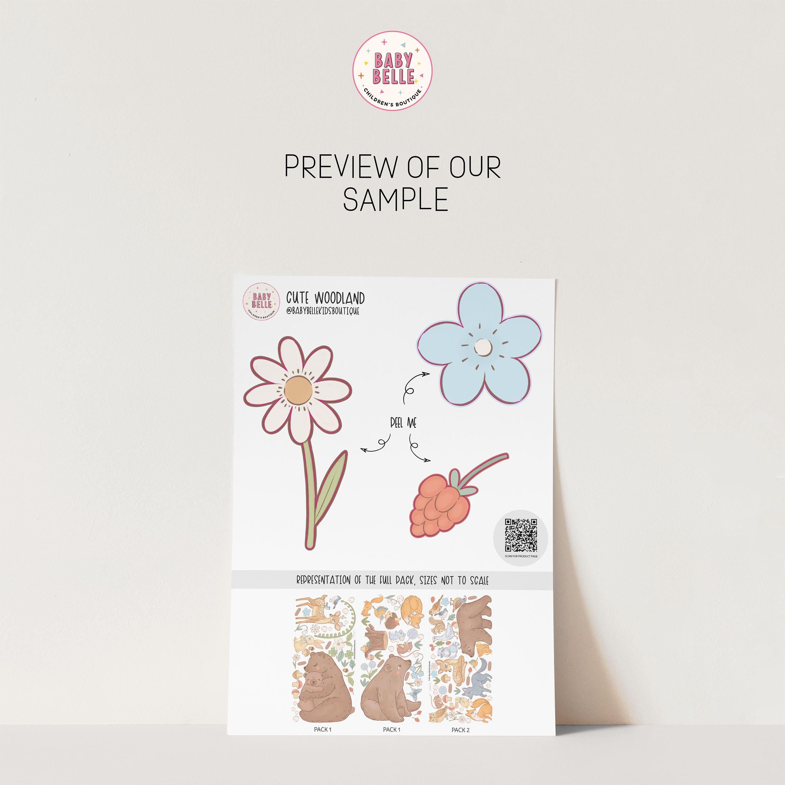 Woodland Animals Wall Decals: Peel & Stick Nursery Decor