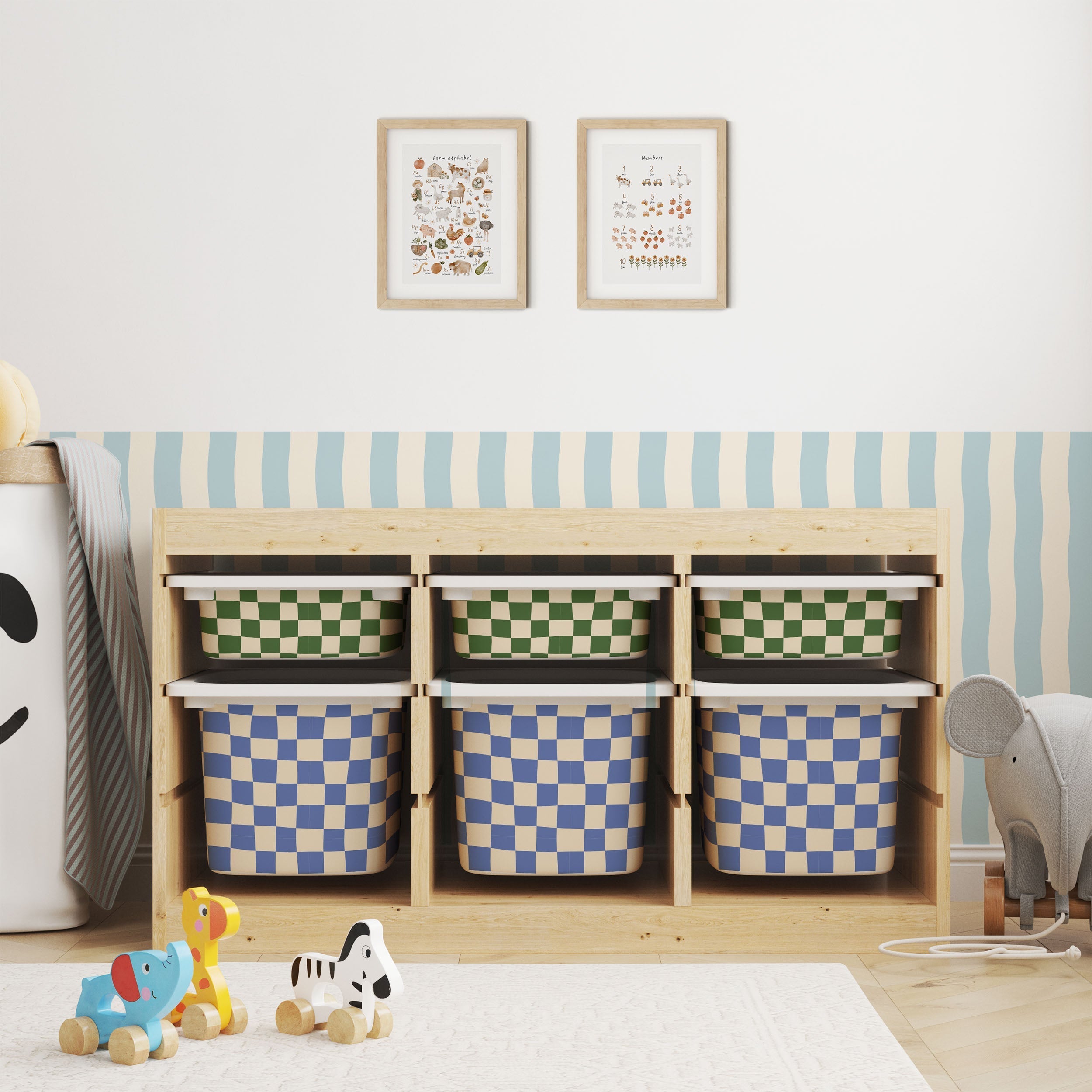 Applying Ikea Trofast Box Stickers