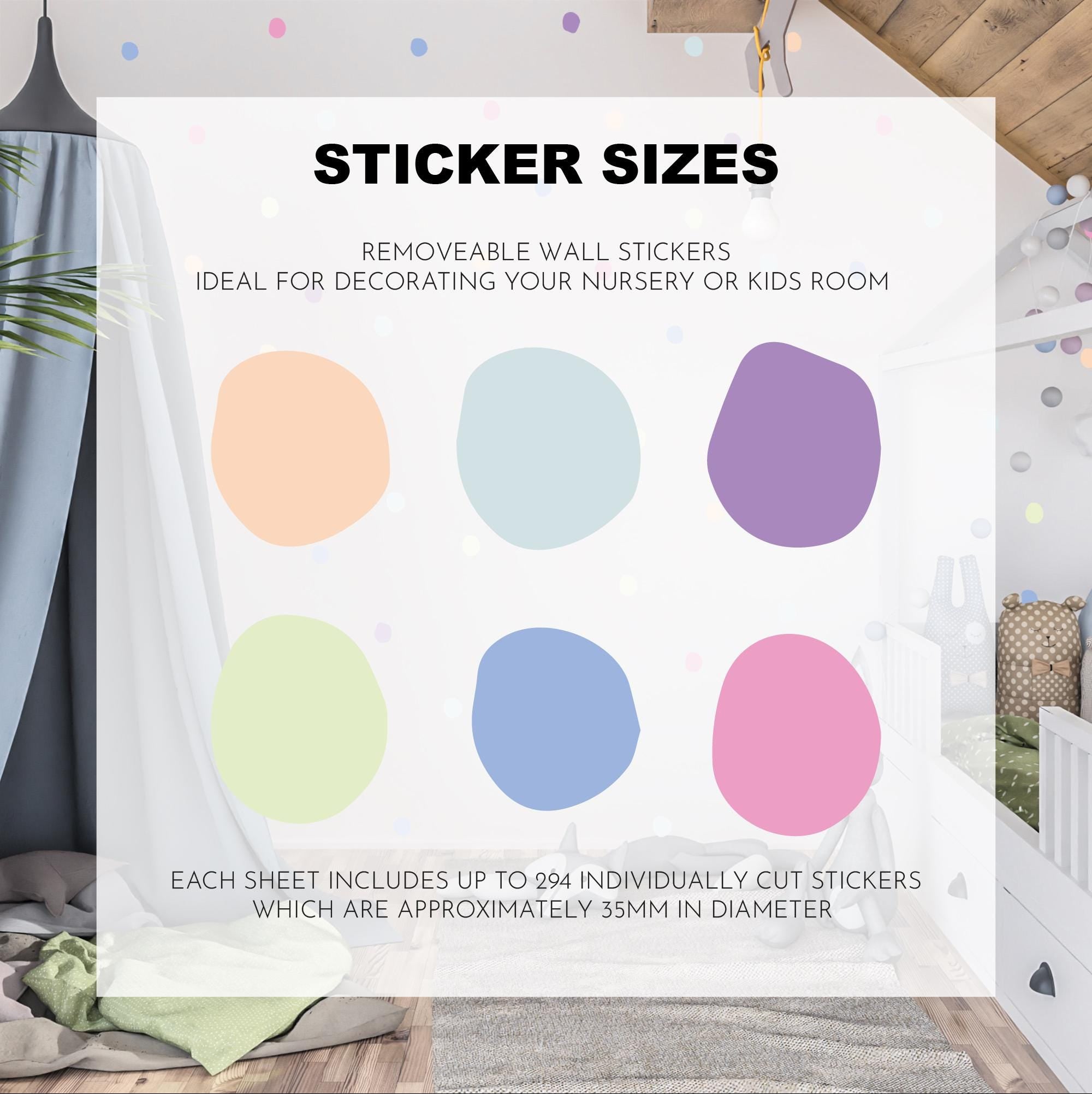 Pastel Dot Stickers