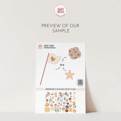 Space Wall Decals, Solar System Nursery Decor, Removable Planet Wall Stickers, Polka Dot Decals, Peel and Stick, Planets, Valentines Day