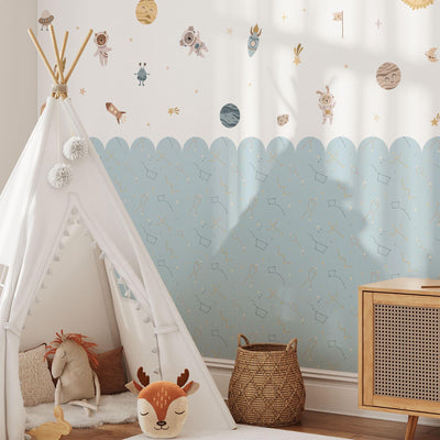 Space Wall Decals, Solar System Nursery Decor, Removable Planet Wall Stickers, Polka Dot Decals, Peel and Stick, Planets, Valentines Day