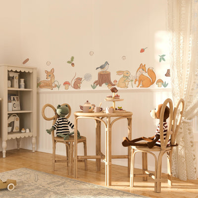 Woodland Animals Wall Decals: Peel & Stick Nursery Decor