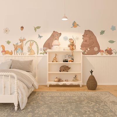 Woodland Animals Wall Decals: Peel & Stick Nursery Decor
