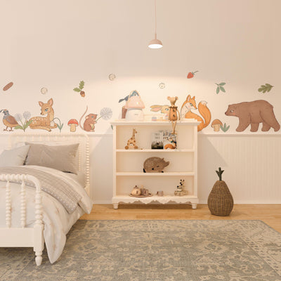 Woodland Animals Wall Decals: Peel & Stick Nursery Decor
