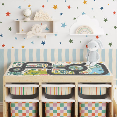Storybook Star Wall Stickers , Multicolour Baby Nursery Decor , Childrens Bedroom