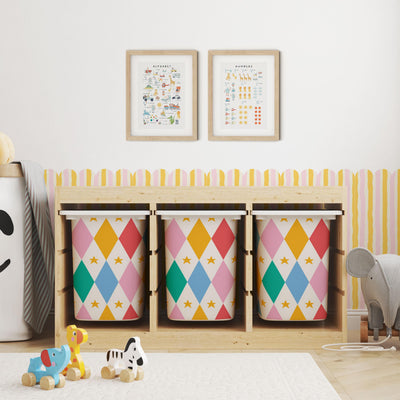 IKEA Trofast Star Parade Box Stickers Scalloped | Removable Playroom Organisation Labels | Scandi Kids Decor